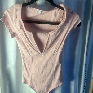 Pink bodysuit, extra small